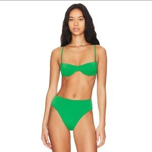 haight bikini in digital green